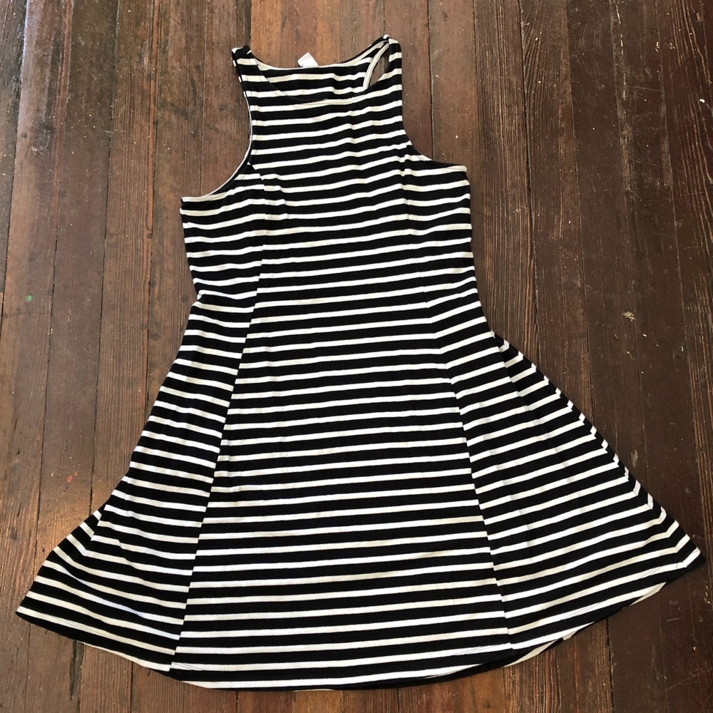 Old Navy Stripped Cotton Fit and Flare Dress